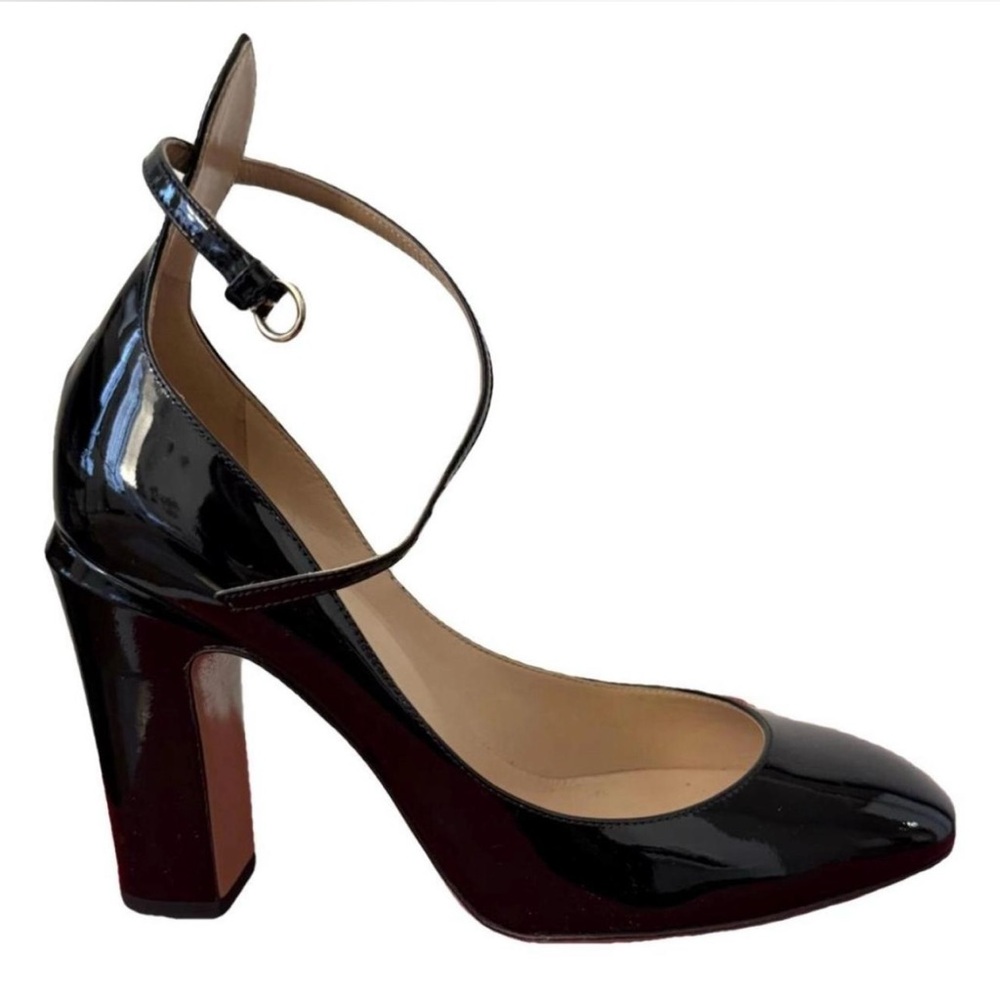 Elegant Black Patent Valentino Tango Heels